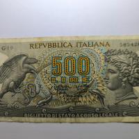 Banconota 500 Lire Aretusia Emessa il 20-10-1967