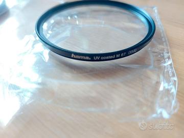 Filtro fotografico uv ,hama ,diametro 67