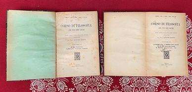 Libro: Corso di filosofia uso licei anno 1913