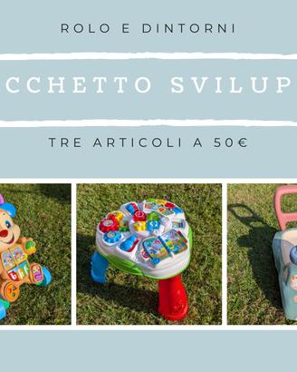 3 giochi neonato: Fisher Price, Smoby, Clementoni