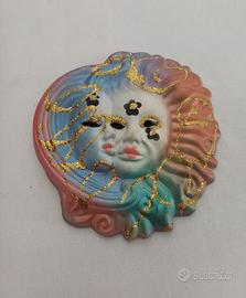 Maschera veneziana in gesso dipinta a mano 