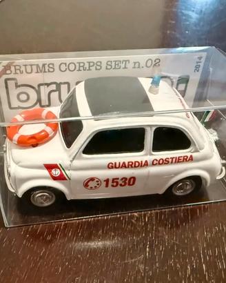 Fiat 500 Guardia Costiera BRUMM modellino