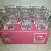 12 Bicchieri Campari Negroni Americano Nuovi
