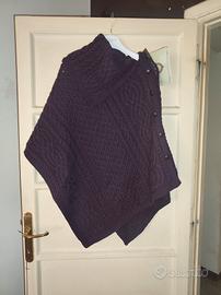 Poncho Aran Sweater Market - 100% Lana Merino