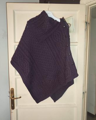 Poncho Aran Sweater Market - 100% Lana Merino