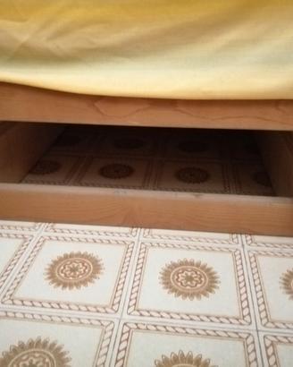 letto divano in pino di Svezia 