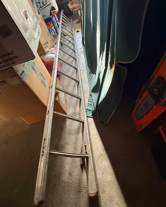 Scala Professionale fissa 4 metri di alluminio