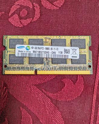 Kit 8GB RAM DDR3  (2x4GB) Samsung 2Rx8 PC3-10600-S