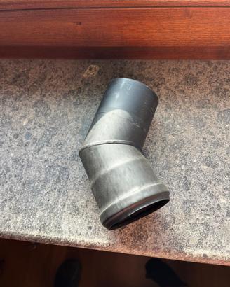 Tubi per stufa a pellet curva 45*