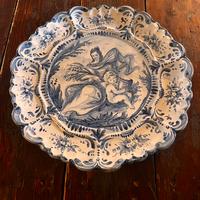 Piatto da parete ceramica V. Mazzotti di Albisola