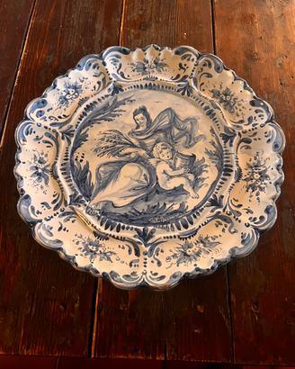 Piatto da parete ceramica V. Mazzotti di Albisola