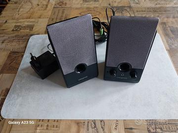 coppia di mini altoparlanti