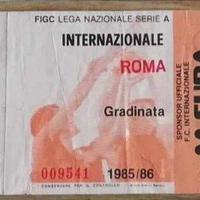 Entrata calcio Serie A Internazionale-Roma 1985/86