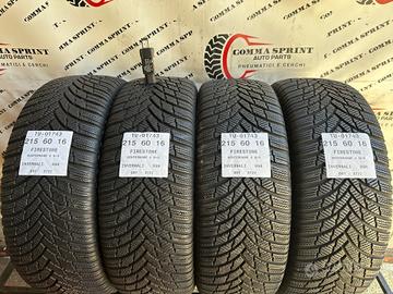 4 PNEUMATICI 215/60 R16 FIRESTONE INVERNALI