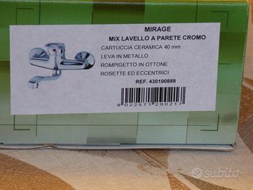 Miscelatore a parete cromo
