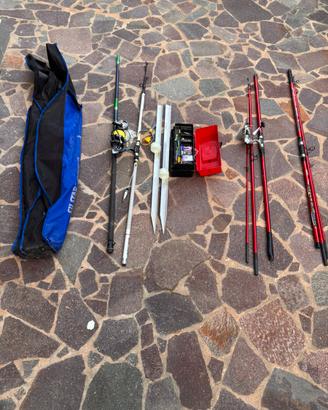 Set completo canne da pesca
