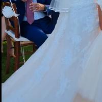 ABITO SPOSA RICAMATO