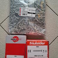 Set di 1000 tasselli 6x30 e 1000 viti 4,5x40