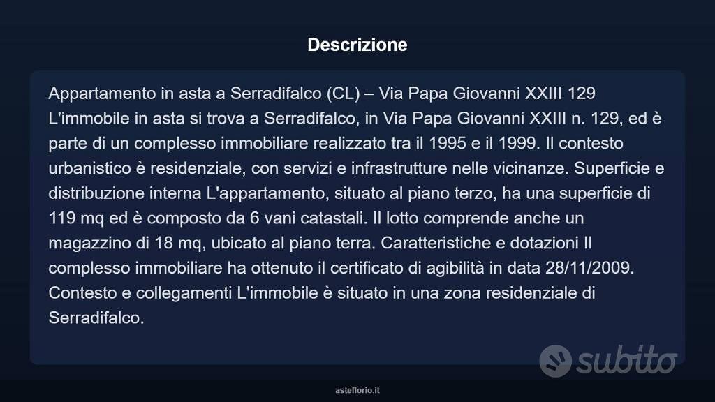 Appartamento – Serradifalco - Vista 4