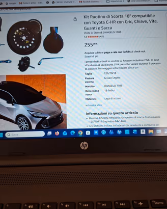ruotino di scorta nuovissimo mai usato.