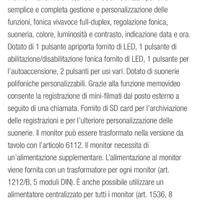 Monitor comelit planux memo video