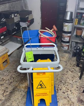 Carrello per pulizie professionale Filmop Alpha