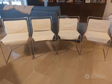 N. 6 sedie vintage design Cassina mod. TULU