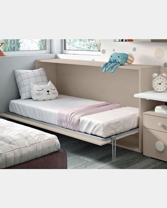 Letto a scomparsa singolo a roma  orizzontale