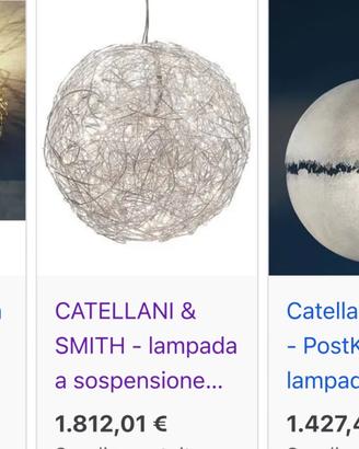 Lampadario marca catellani & smith