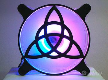 Griglia decorativa ventola RGB da 120mm PC Celtic