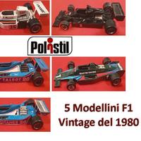 Stock 5 Cinque Modellini Formula Uno F1 Polistil
