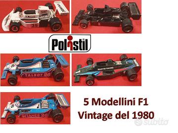 Stock 5 Cinque Modellini Formula Uno F1 Polistil