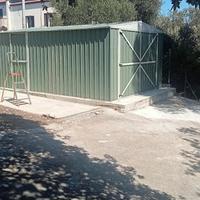 Box auto garage lamiera 360x600cm – 21,6mq verde