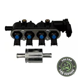 4 INIETTORI LANDI RENZO BLU GPL FLAUTO E SENSORE