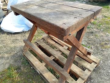 VECCHIO BANCO DA LAVORO FALEGNAME OFFICINA 