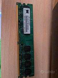 Modulo ram 1gb DDR2 PC667