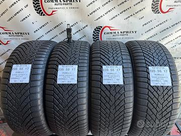 4 PNEUMATICI 235/55 R17 PIRELLI INVERNALI 80%