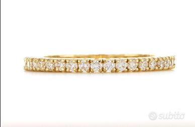 Anello Eternity Oro Giallo con Diamanti 0.85 ct