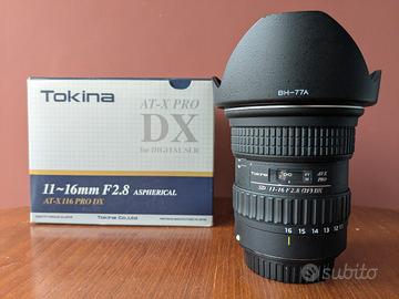 Tokina AT-X Pro 11-16mm f/2.8 DX attacco Canon