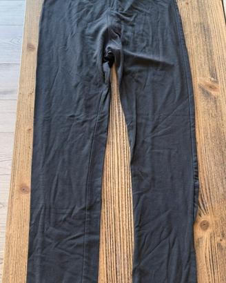 Leggings marrone donna basici al ginocchio.