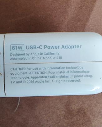 Apple alimentatore da 61 watt