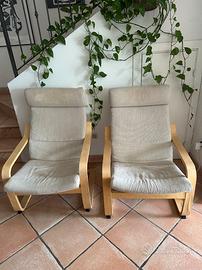 Coppia di poltrone Poang