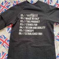 Felpa nera Happiness