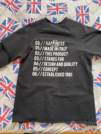 Felpa nera Happiness