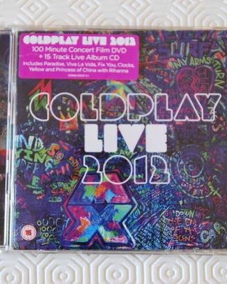 COLDPLAY LIVE 2012 CD+DVD aperto usato pochissimo