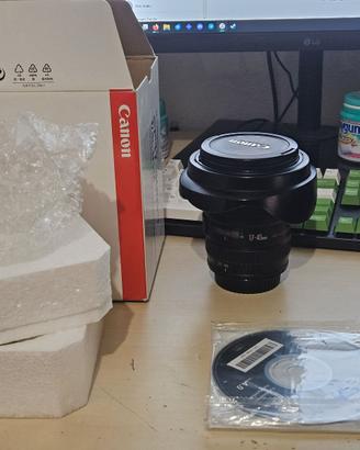 Canon 17-40 f4L USM più filtro protettivo