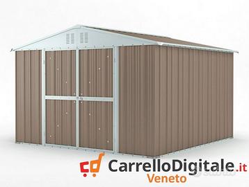 Box struttura lamiera Acciaio 327x307 tortora