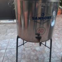 Contenitore 30 lt.acciaio inox con rubinetto