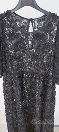abito donna in pizzo nero 