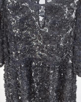 abito donna in pizzo nero 